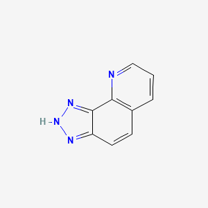 molecular formula C9H6N4 B3349704 1H-1,2,3-Triazolo[4,5-h]quinoline CAS No. 233-92-1