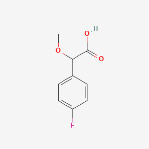 molecular formula C9H9FO3 B3349726 2-(4-Fluorophenyl)-2-methoxyacetic acid CAS No. 2340-00-3