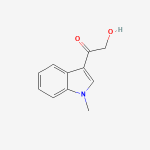 molecular formula C11H11NO2 B3349737 Ketone, hydroxymethyl 1-methyl-3-indolyl CAS No. 23518-13-0
