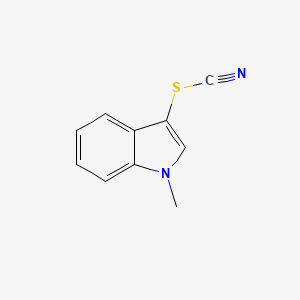 molecular formula C10H8N2S B3349743 1-Methyl-3-thiocyanato-1H-indole CAS No. 23518-17-4