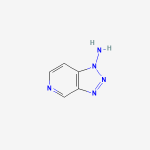 molecular formula C5H5N5 B3349757 1H-1,2,3-Triazolo[4,5-C]pyridin-1-amine CAS No. 23589-45-9