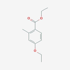 molecular formula C12H16O3 B3349758 Ethyl 4-ethoxy-2-methylbenzoate CAS No. 23676-15-5