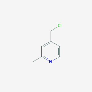 molecular formula C7H8ClN B033498 4-(Chloromethyl)-2-methylpyridine CAS No. 75523-42-1