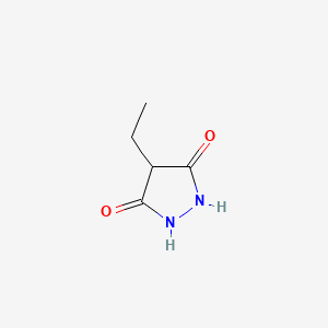 molecular formula C5H8N2O2 B3349801 3,5-Pyrazolidinedione, 4-ethyl- CAS No. 23876-80-4