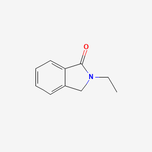 molecular formula C10H11NO B3349809 1H-Isoindol-1-one, 2-ethyl-2,3-dihydro- CAS No. 23967-95-5