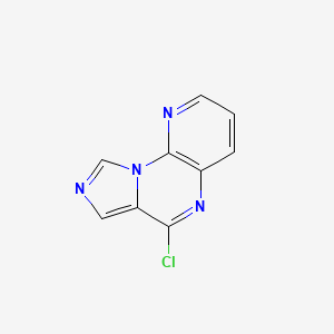 molecular formula C9H5ClN4 B3349833 6-Chloroimidazo[1,5-A]pyrido[3,2-E]pyrazine CAS No. 240815-50-3