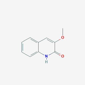 molecular formula C10H9NO2 B3349847 2(1H)-Quinolinone, 3-methoxy- CAS No. 24186-92-3