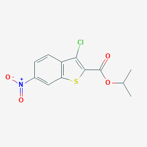 molecular formula C12H10ClNO4S B334988 Propan-2-yl 3-chloro-6-nitro-1-benzothiophene-2-carboxylate 