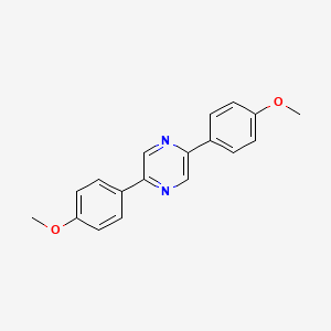 molecular formula C18H16N2O2 B3349880 2,5-Bis(4-methoxyphenyl)pyrazine CAS No. 24294-82-4