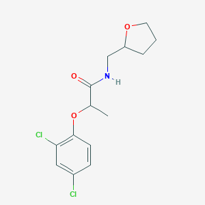 molecular formula C14H17Cl2NO3 B334989 2-(2,4-dichlorophenoxy)-N-[(oxolan-2-yl)methyl]propanamide 