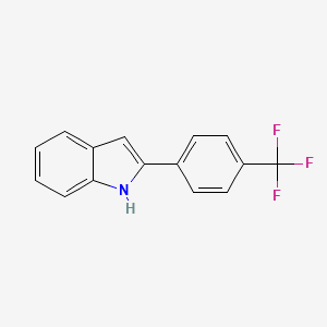 molecular formula C15H10F3N B3349903 2-(4-Trifluoromethyl-phenyl)-1H-indole CAS No. 243971-02-0