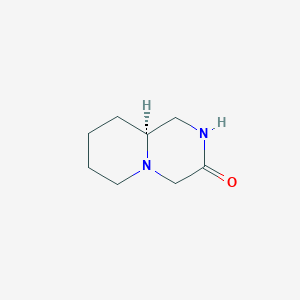molecular formula C8H14N2O B3350008 (S)-Hexahydro-1H-pyrido[1,2-a]pyrazin-3(2H)-one CAS No. 248914-21-8