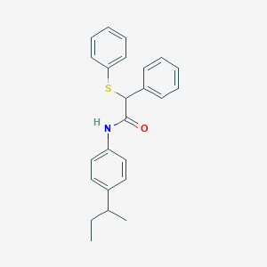 molecular formula C24H25NOS B335006 N-[4-(butan-2-yl)phenyl]-2-phenyl-2-(phenylsulfanyl)acetamide 