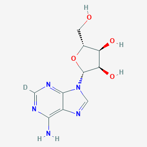 molecular formula C10H13N5O4 B033501 (2R,3R,4S,5R)-2-(6-Amino-2-deuteriopurin-9-yl)-5-(hydroxymethyl)oxolane-3,4-diol CAS No. 109923-50-4