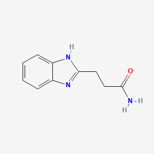 molecular formula C10H11N3O B3350223 1h-Benzimidazole-2-propanamide CAS No. 26209-49-4