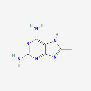 molecular formula C6H8N6 B3350229 8-METHYL-1H-PURINE-2,6-DIAMINE CAS No. 26216-56-8
