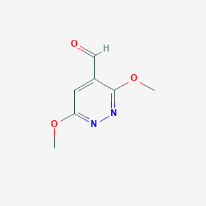 molecular formula C7H8N2O3 B3350231 3,6-Dimethoxy-4-pyridazinecarboxaldehyde CAS No. 262353-18-4