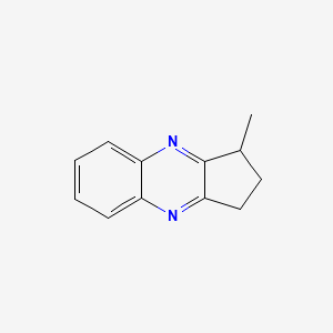 molecular formula C12H12N2 B3350271 1-Methyl-2,3-dihydro-1H-cyclopenta[b]quinoxaline CAS No. 26629-21-0