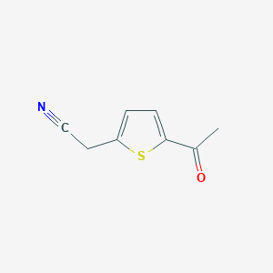 molecular formula C8H7NOS B033503 2-(5-Acetyl-2-thienyl)acetonitrile CAS No. 107701-61-1