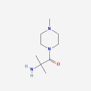 B3350306 2-Amino-2-methyl-1-(4-methylpiperazin-1-yl)propan-1-one CAS No. 267406-39-3
