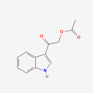 molecular formula C12H11NO3 B3350422 2-(1H-Indol-3-yl)-2-oxoethyl acetate CAS No. 27536-15-8