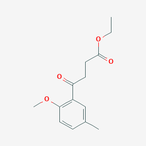 Ethyl 4-(2-methoxy-5-methylphenyl)-4-oxobutanoate