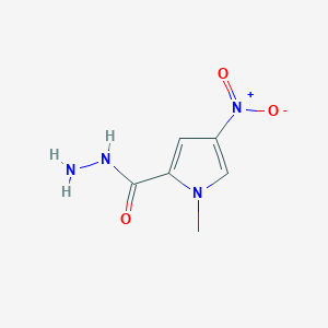 molecular formula C6H8N4O3 B3350502 1-methyl-4-nitro-1H-pyrrole-2-carbohydrazide CAS No. 28494-50-0