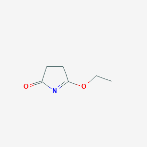 molecular formula C6H9NO2 B3350683 2H-Pyrrol-2-one, 5-ethoxy-3,4-dihydro- CAS No. 29473-56-1