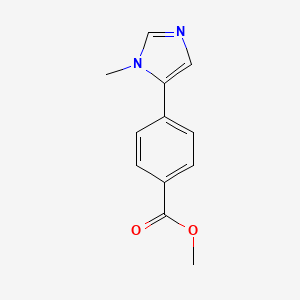 molecular formula C12H12N2O2 B3350811 4-(3-methyl-3H-imidazol-4-yl)-benzoic acid methyl ester CAS No. 305806-36-4