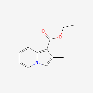 molecular formula C12H13NO2 B3350852 ethyl 2-methylindolizine-1-carboxylate CAS No. 31108-60-8