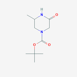 molecular formula C10H18N2O3 B3350894 Tert-butyl 3-methyl-5-oxopiperazine-1-carboxylate CAS No. 315493-35-7
