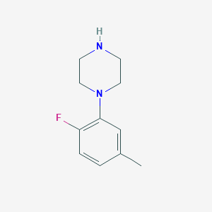 molecular formula C11H15FN2 B3350953 1-(2-fluoro-5-methylphenyl)piperazine CAS No. 321602-29-3