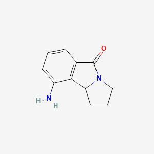 B3350963 5H-Pyrrolo[2,1-a]isoindol-5-one, 9-amino-1,2,3,9b-tetrahydro- CAS No. 322692-77-3