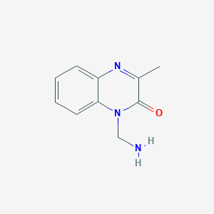 molecular formula C10H11N3O B3351066 1-(Aminomethyl)-3-methylquinoxalin-2(1H)-one CAS No. 330552-39-1