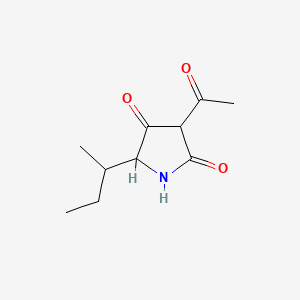 2,4-Pyrrolidinedione, 3-acetyl-5-(1-methylpropyl)-