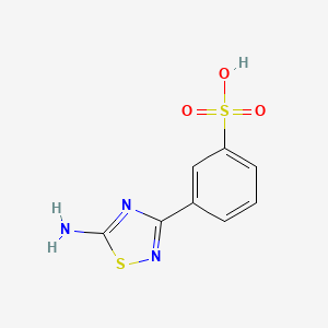 3-(5-Amino-1,2,4-thiadiazol-3-yl)benzene-1-sulfonic acid