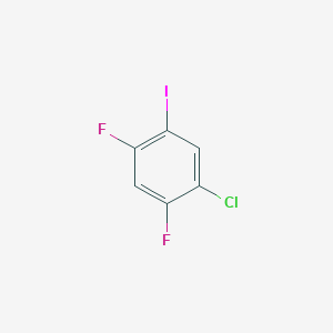 molecular formula C6H2ClF2I B3351098 1-Chloro-2,4-difluoro-5-iodobenzene CAS No. 333447-43-1