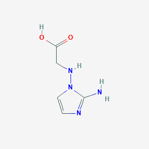 molecular formula C5H8N4O2 B3351173 Glycine, N-(2-amino-1H-imidazol-1-YL)- CAS No. 339181-51-0