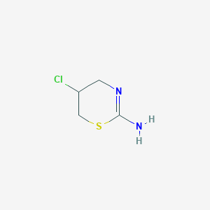 molecular formula C4H7ClN2S B3351179 5-chloro-5,6-dihydro-4H-1,3-thiazin-2-amine CAS No. 34025-37-1