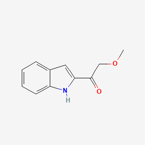 molecular formula C11H11NO2 B3351286 Ketone, 2-indolyl methoxymethyl- CAS No. 34559-71-2