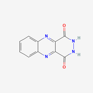 molecular formula C10H6N4O2 B3351288 2,3-Dihydropyridazino[4,5-b]quinoxaline-1,4-dione CAS No. 34572-71-9