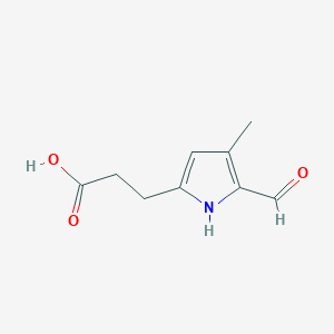 3-(5-Formyl-4-methyl-1H-pyrrol-2-yl)propanoic acid