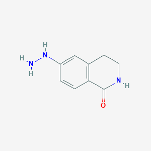 molecular formula C9H11N3O B3351371 6-Hydrazinyl-3,4-dihydroisoquinolin-1(2H)-one CAS No. 352557-07-4