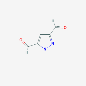 molecular formula C6H6N2O2 B3351391 1-Methyl-1H-pyrazole-3,5-dicarbaldehyde CAS No. 353245-45-1