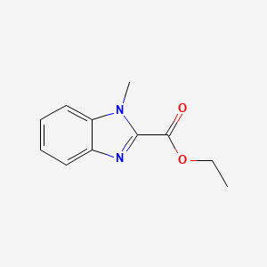 molecular formula C11H12N2O2 B3351401 Ethyl 1-methyl-1H-benzo[d]imidazole-2-carboxylate CAS No. 35342-97-3