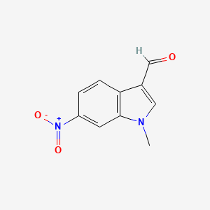 molecular formula C10H8N2O3 B3351416 1-methyl-6-nitro-1H-indole-3-carbaldehyde CAS No. 3558-11-0