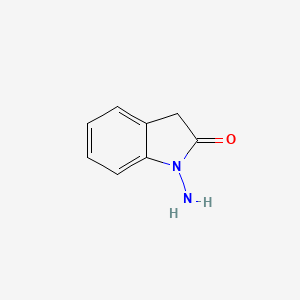 molecular formula C8H8N2O B3351455 1-amino-1,3-dihydro-2H-indol-2-one CAS No. 36149-75-4