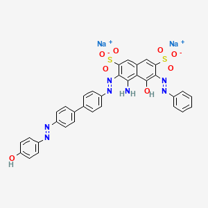 molecular formula C34H23N7Na2O8S2 B3351466 C.I. Direct green 1 CAS No. 3626-28-6