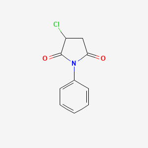 molecular formula C10H8ClNO2 B3351493 3-Chloro-1-phenylpyrrolidine-2,5-dione CAS No. 36342-11-7