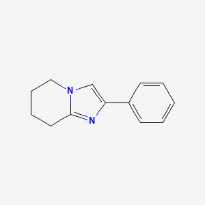 molecular formula C13H14N2 B3351501 2-Phenyl-5,6,7,8-tetrahydroimidazo[1,2-a]pyridine CAS No. 3649-46-5